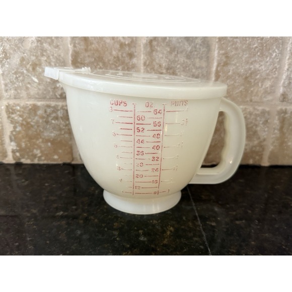 Vintage Tupperware Bundle #500 Mix-N-Store Measuring Pitcher 8 oz Measuring Cup - Picture 4 of 11
